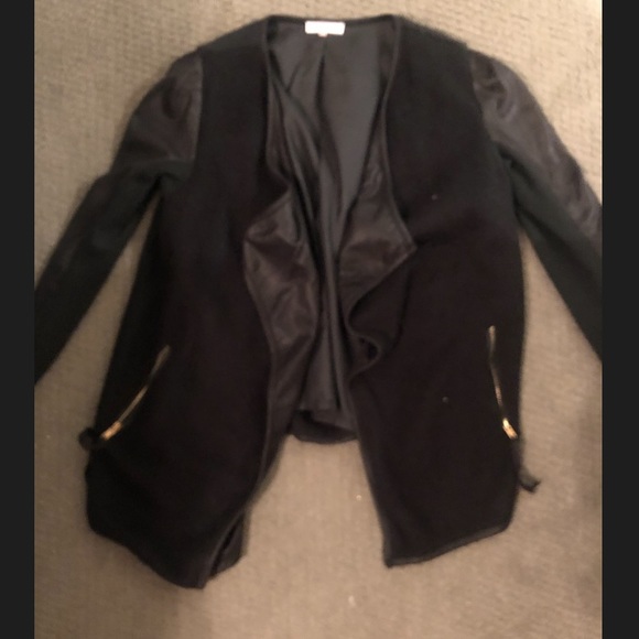 Faux Leather/ material Blazer Jacket - Picture 1 of 3